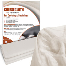 Muslin Cloths for Cooking, Cheese Cloths for Straining (Large Cut 140cm x 100cm) - Grade 90 Unbleached 100% Cotton Reusable Fabric for Baking,