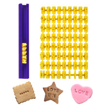 Alphabet & Number Cookie Press Stamps, Fondant Letter & Number Moulds,Letter Stamps for Clay Fondant Icing Biscuit Press, Cake Decorating Tools for