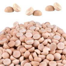 60pcs Natural Unfinished Wooden Half CraftBalls,Half WoodenBalls Unfinished Split Wood Balls Natural Mini Half Wooden Balls for DIY Projects,Kids
