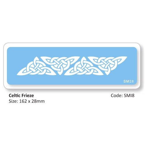 PME JEM Celtic Frieze Stencil,Blue 1