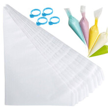 Piping Bags,Pastry Bags 12inch 100pcs,Disposable Icing Piping Pastry Bags for Cookie Cake Decorating Supplies, Anti Burst and Non-Slip Thicken Cake