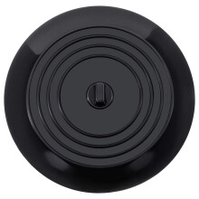 1Pcs Drain Stoppers 6 Inches Universal Silicone Rubber Tub Stopper Sink Plug for Kitchens Bathroom Laundries Shower Bathtub Cover (Black)
