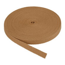 PATIKIL Cotton Twill Tape 3/8 Inch 25 Yards Cotton Ribbon Bias Binding Tape Herringbone Webbing Trim for Sewing Gift Wrapping Craft DIY Coffee
