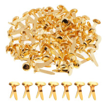 150 Pcs Metal, Split Pins,8x20mm Gold Clips Round Head Mini Brass Brads DIY Split Pins for Crafts Scrapbooks Cards Photo Walls