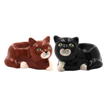 The Leonardo Collection Cat Novelty Egg Cups for Kitchen & Home | Ideal Eggs Cup for Egg Holder Storage | Durable Egg Holder for Everyday Use |