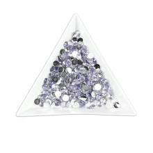 1000pcs 2mm Flat Back Resin Rhinestones Bling Crystal Diamantes for Nail Art & Craft(2mm, Lilac)