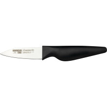 Rockingham Forge Greenworks Paring Knife 8cm Blade, Black Recycled Plastic, German Stainless Steel, Dishwasher Safe