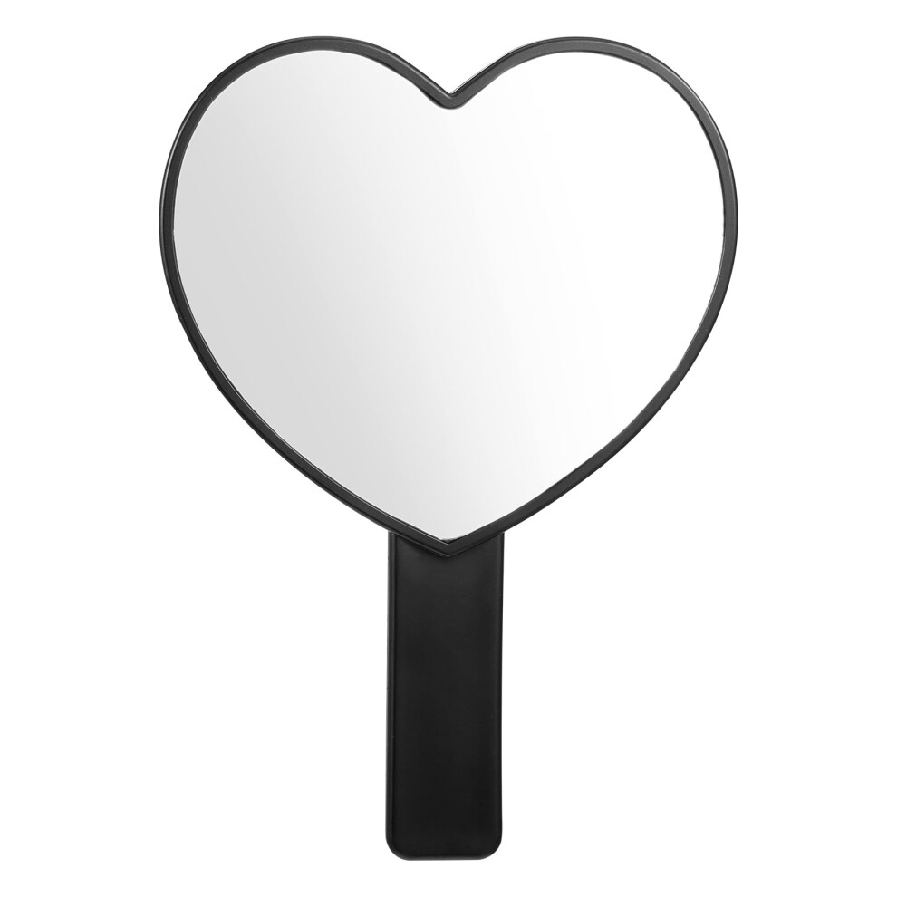 Bremorou Heart Shaped Mirror Handheld Mini Cosmetic Mirror With Handle Portable For Women Cute Heart Shaped Handheld Mirrors For Travel And Makeup