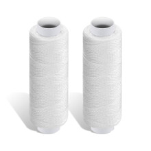 2 Pcs Sewing Thread, 200 Yards White Threads, Polyester Sewing Machine Thread for Hand Quilting, Embroidery, and Crafts
