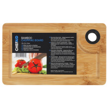 Chef Aid Bamboo Chopping Board, Measures 25cm x 15cm,Brown