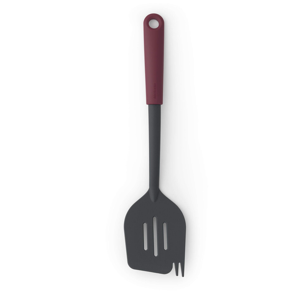 Brabantia 122781 Tasty+ Spatula Plus Fork, Aubergine Red