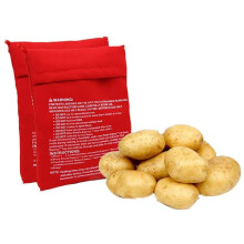 Microwave Potato Cooker Bag,2 PCS Microwave Pouch Potatoes Express Pouch Washable and Reusable Potato Cooker Pouch Baked Potato Just in 4 Minutes