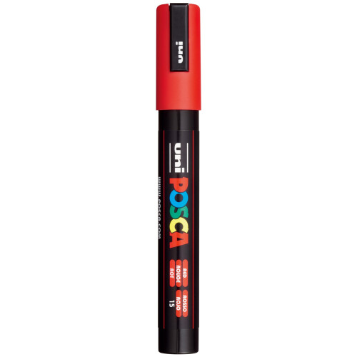 Uni-Ball Uni-Ball 152736000 Posca PC-5M Medium Bullet Tip Marker - Red