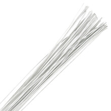 Culpitt 20 Gauge White Florist Wires, Paper Covered Wire For Cake Decorating, Sugar Flowers, Sprays - 36 cm x 20 Pack