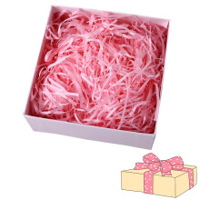 100 Grams Pink Shredded Tissue Paper, Perfect for Gift Box Decoration, Valentine's Day, Christmas, and Birthday Celebrations, Soft and Vibrant Filler