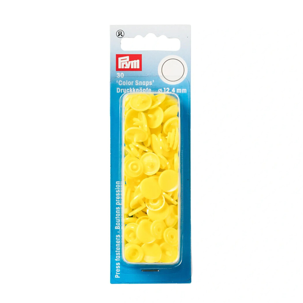 Prym - Press Bright (12.4Mm) Fasteners - 1 Unit Yellow