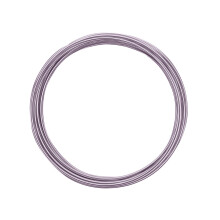 Vaessen Creative Aluminium Craft Wire 16.4 ft (5 m) x 0.06" (1.5 mm) Soft Lilac (Purple) - Flexible Metallic Wire for Crafting, Flower Arranging,