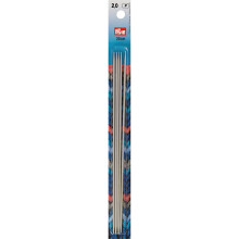 Double-pt and Glove Knitting pins alu 20cm 2.00mm Pearl Grey