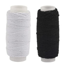 Premium Elastic Sewing Thread 2-Pack, 30m Each, Strong and Stretchable for Sewing, Crafting, and DIY Projects ? Ideal for Fabric, Quilting, Knitting,