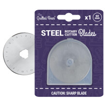 The Quilted Bear Rotary Blades 60mm - Precise Cutting & Long Lasting Easy Replace Universal Replacement Rotary Cutter Blades for Quilting & Sewing