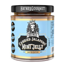 Haynes Gourmet Candied Jalapenos? Sweet and Spicy Jalapeno Chillies and Hot Sauce (Single Jar, Mint Jelly)