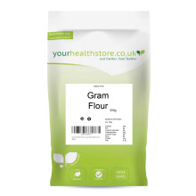 yourhealthstore Premium Gluten Free Gram Flour 500g Chickpea Flour, Non GMO, Vegan (Recyclable Pouch)