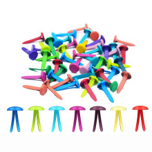 Multicolor Split Pins, 50 Pcs Pastel Metal Split Pin Craft Pins Mini Brads Round Brads for DIY Crafts Projects Scrapbooking Office