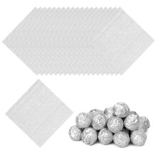 PATIKIL 4x4 Inch Foil Candy Wrappers, 200 Pcs Chocolate Wrapping Paper for Homemade Caramel DIY Candies Decoration Chocolate Cake Packaging, Dark