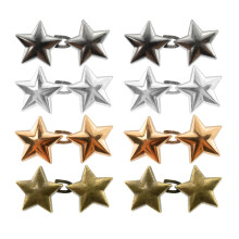 Desenda 8 Pairs Star Jean Waist Tighteners No Sewing Pants Clips Pant Waist Tightener for Jeans, Skirts, Sleeves, Sweaters Clothing Accessories (4