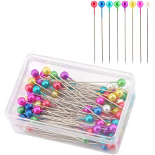 AIEX 100Pcs 1.5 Inch Sewing Pins Plastic Ball Head Straight Quilting Pins for Dressmaker Jewelry DIY Decoration, Art Craft and Sewing Projects
