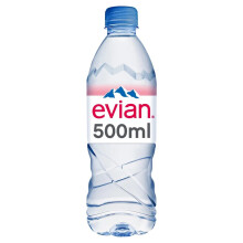Evian Still Natural Mineral Water, 500ml