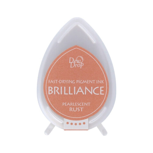 Tsukineko Brilliance Dew Drop Ink Pads - Pearl Rust