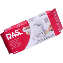 DAS White 500g Air Hardening Modelling Clay, Non Bake, Ready To Use, Suitable for All Ages, For Professionals & Hobbyists