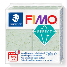 STAEDTLER 8010-570 FIMO Effect Oven-Hardening Polymer Modelling Clay - Botanical Spinach (1 x 57g Block)