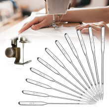 Sewing Machine Needles, 60Pcs Universal Heavy Duty Ballpoint Brother Janome Singer Sewing Machine Needles 65/9 75/11 80/12 90/14 100/16 110/18 Sewing