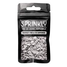 SPRINKLY - Glimmer Hearts - Silver - 25g
