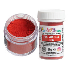 Sugarflair Food Colouring Powder Dust Pillar Box Red Blossom Tint, Use on Cake Decorations or Colour Sugarpaste, Fondant, Icing, Chocolate,