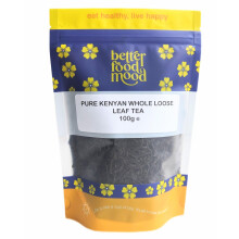Better Food Mood Pure Kenyan Tea Loose Leaf 100g | Authentic and Pure Kenyan Tea Grown on the Highlands of Kenya | Sourced from Small Scale Farmers