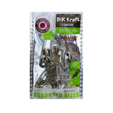 Safety Pins Medium Size Safety Pins Pack of 20 Kraft Pins Silver