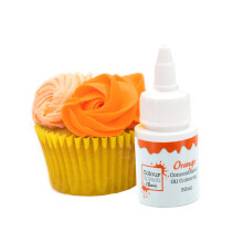 Colour Splash Oil Based Food Colour | Orange | Vibrant Edible Colour For Baking, Colours Buttercream, Cake Mix, Chocolate - 30ml