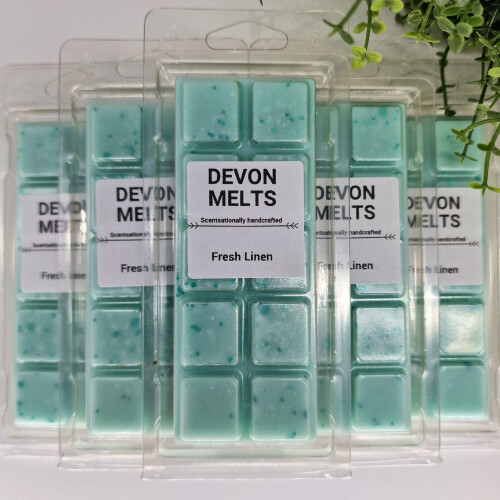 Devon Melts - Fresh Linen - Highly Scented 100% Soy Wax Snapbar