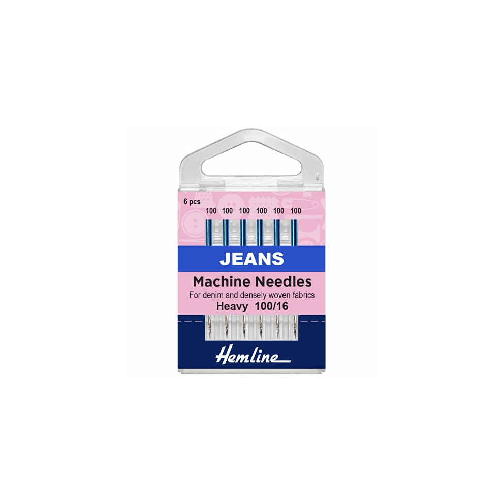 Hemline Machine Needles: Jean - Heavy(100)