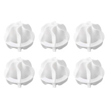 Laroal 6 Pcs Wash Balls For Down Jackets Reusable Dryer Balls Washing Ball For Washing Machine Tumble Dryer For Decontamination And Tangling Friction