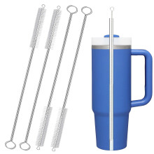 CIDYAUST Straw Cleaner Brush for Stanley Cup,10 inch Straw Brush for 40oz 30oz 20 oz Stanley Mugs,Stanley Straw Cleaner for Various Straws,Baby