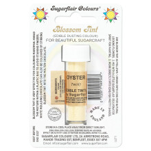 Sugarflair Blossom Tint Oyster Food Colouring and Dusting Powder, Matt Finish, Brush On or Mix with Rejuvenator Spirit to Create a One of A Kind Cake