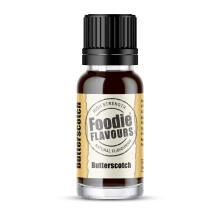 Foodie Flavours Natural Butterscotch Flavouring, High Strength - 15ml
