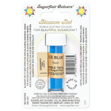Sugarflair Blossom Tint Ice Blue Food Colouring and Dusting Powder, Matt Finish, Brush On or Mix with Rejuvenator Spirit to Create a One of A Kind