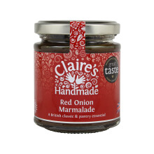 Claire's Handmade - Red Onion Marmalade (200g) - Great Taste Award Winning Caramelised Red Onion, Modern British Classic Pantry Essential, Suitable