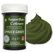 Sugarflair Spectral Spruce Green Food Colouring Paste 25g - Concentrated Paste Food Dye for Cake Decorating, Fondant, Buttercream, Cake Batter and