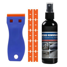 Sticky Stuff Remover, Adhesive Remover with Scraper and 10 Replacement Heads, Effective Glue Remover for Various Surfaces, Sealant Remover for Home